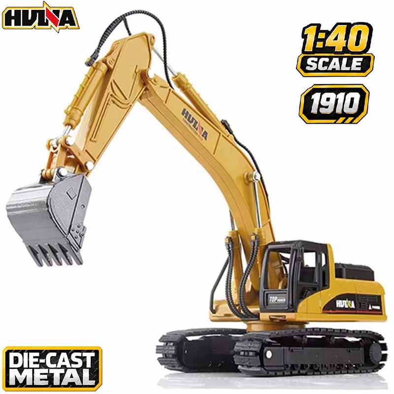 ماکت بیل مکانیکی فلزی راهسازی هوینا مدل Huina Metal Excavator 1910